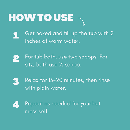 how to use postpartum bath soak