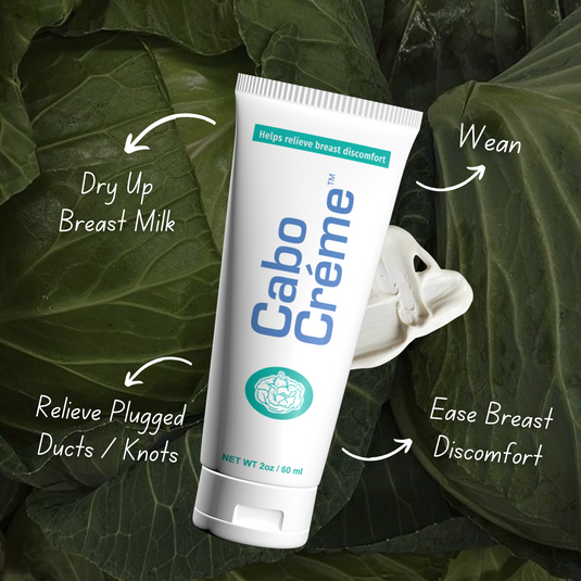 Dry Up Your Breast Milk with CaboCréme Cabbage Extract Cream Breast Pumping Cream